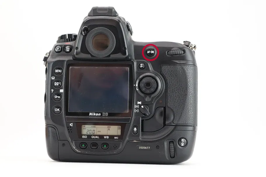 AF-ON bei Nikon D3 mit back-button-fokus