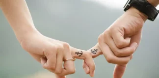 Eingehakte Finger Bildbewertung