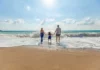 Familie am Strand