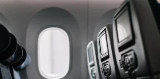 Fotos aus dem Flugzeugfenter