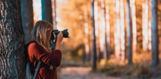 Fotografin, aus der Hand fotografieren