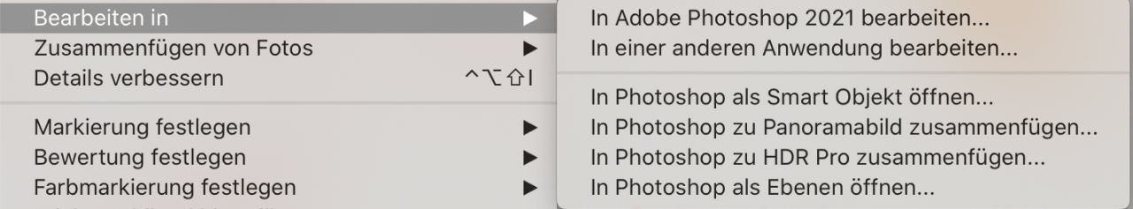 Lightroom Bearbeiten
