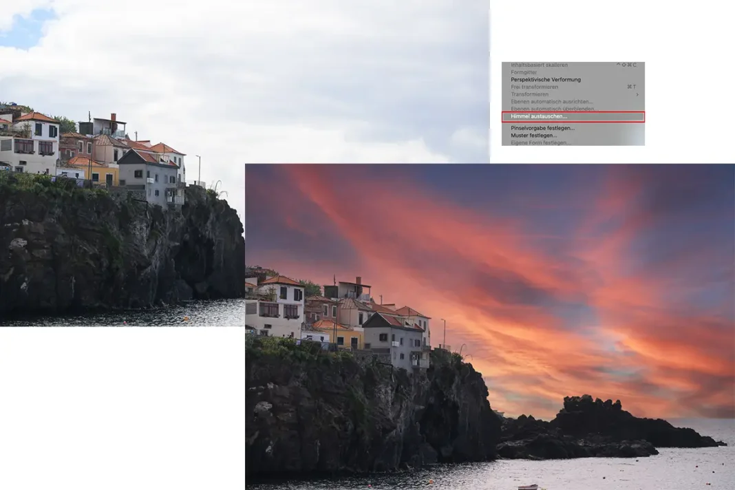 Himmel austauschen in Photoshop