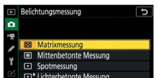lichterbetonte Messung
