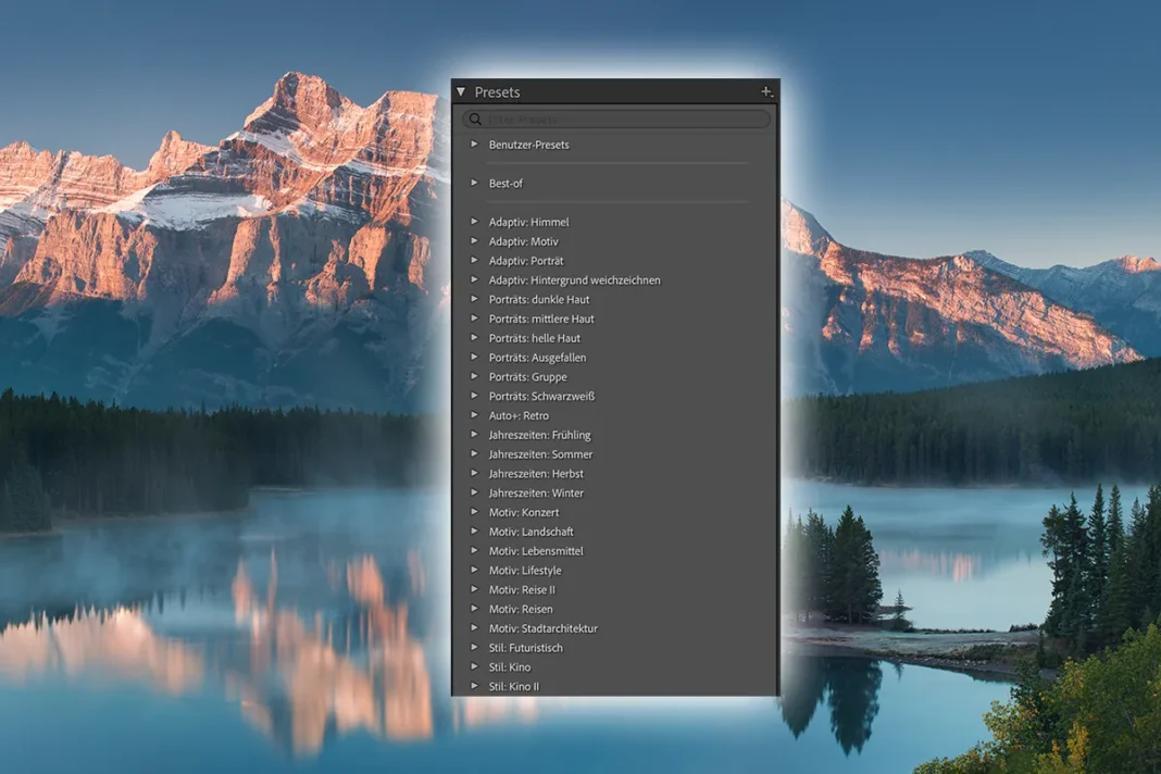 Presets in Lightroom