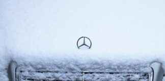 Bildbewertung Mercedes im Schnee