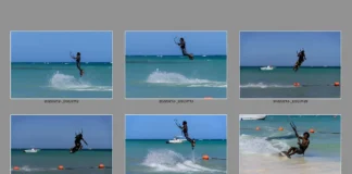 Serienaufnahme Surfer