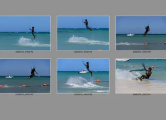 Serienaufnahme Surfer