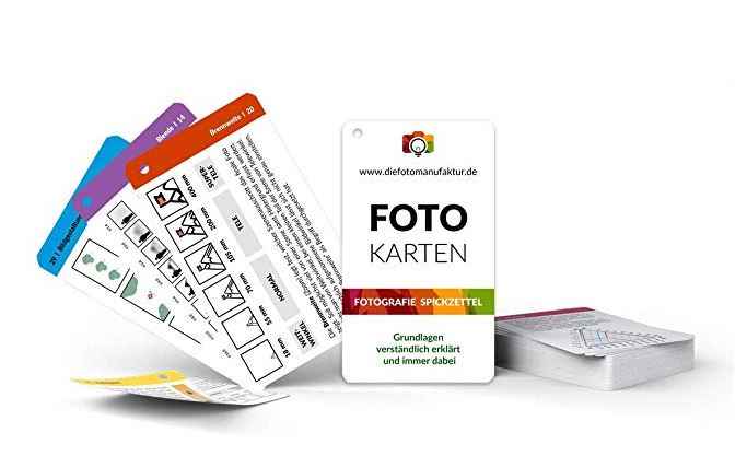 Fotokarten mit den wichtigsten Einstellungen und Tipps als Spickzettel für unterwegs