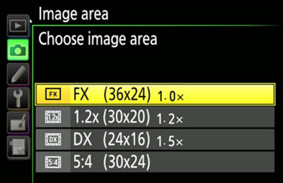 FX und DX Einstellung